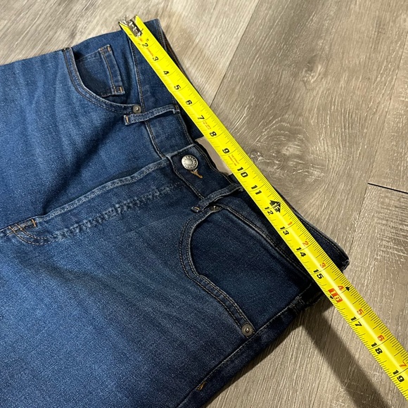 Everlane high rise slim straight jeans 30 ankle blue denim button fly casual - Picture 4 of 9